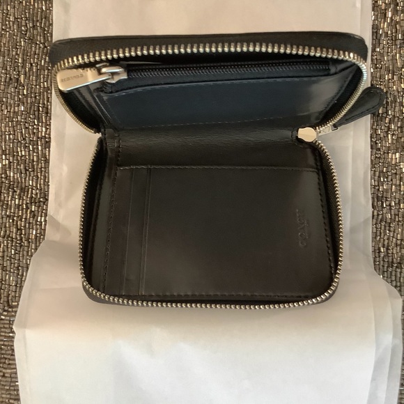 🎉 NWT COACH Small Zip Around Wallet Signature - Picture 6 of 7
